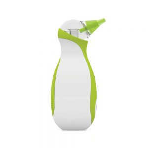 Nosiboo Go Portable Nasal Aspirator for babies to clear little noses on the go: angled view