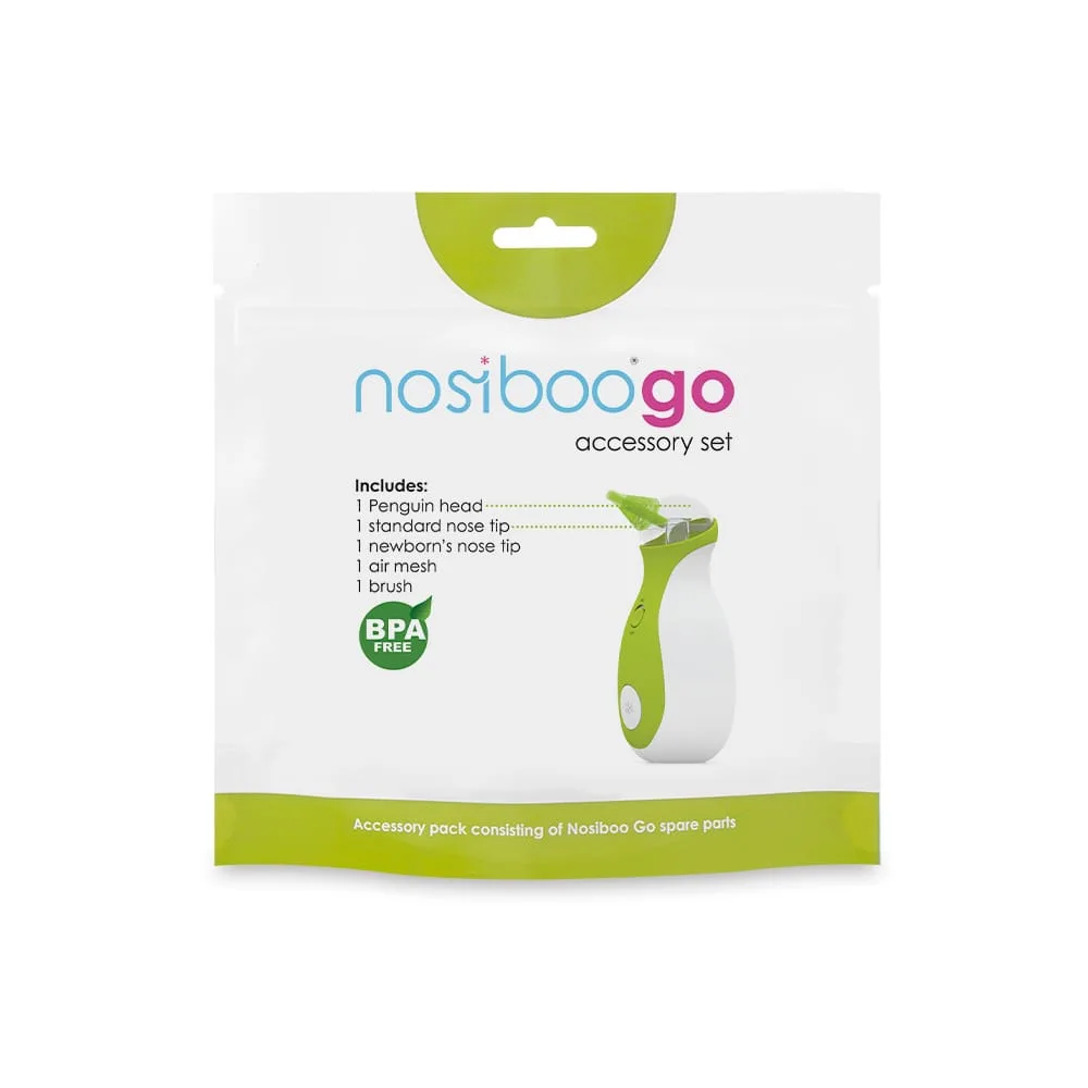 The package of the Nosiboo Go Accessory Set.