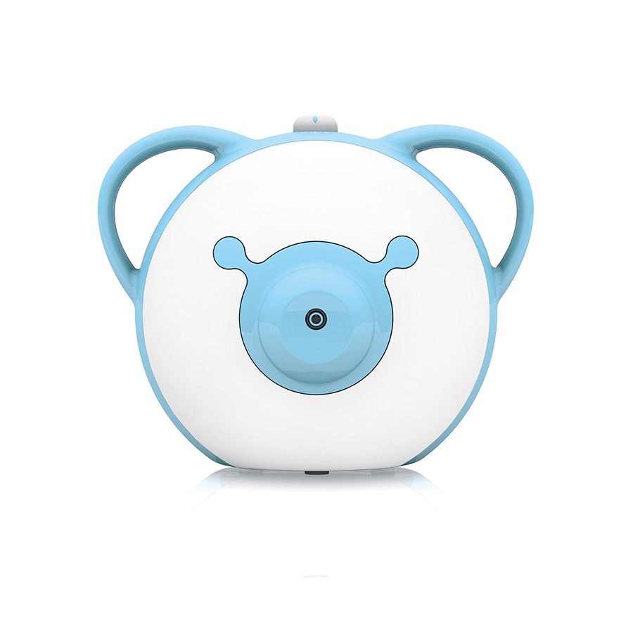 Nosiboo Pro Electric Nasal Aspirator for babies to clear stuffy little noses: blue, front view